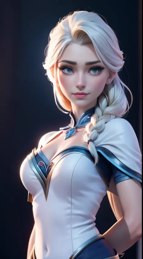 (elsa frozen-campanita mezclando modelos .) (ultra fusión) highly detailed cg unity 8k wallpaper, style shot, complex, high deta...