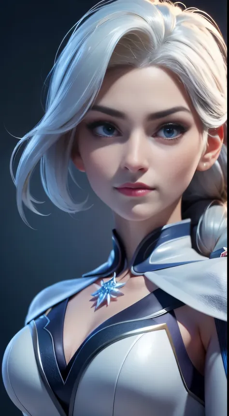 (elsa frozen-campanita mezclando modelos .) (ultra fusión) highly detailed cg unity 8k wallpaper, style shot, complex, high deta...