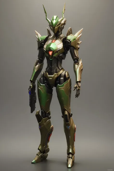 um close up de uma mulher em um terno com uma espada, girl with mecha cybernetic armor, mecha feminina, robot mecha female dragon head, sleek mecha female dragon head, biblical female android, terno mecha, trends in cg society, de um lindo warframe feminin...