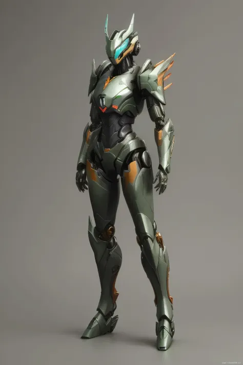 um close up de uma mulher em um terno com uma espada, girl with mecha cybernetic armor, mecha feminina, robot mecha female dragon head, sleek mecha female dragon head, biblical female android, terno mecha, trends in cg society, de um lindo warframe feminin...