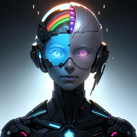 cerebrum, head, electronic brain, masterpiece, best quality, super detailed, HD transparent background, 3D rendering 2D, universe, Volumetric light,
unmanned, objectification, Fantasy - Rainbow 5 