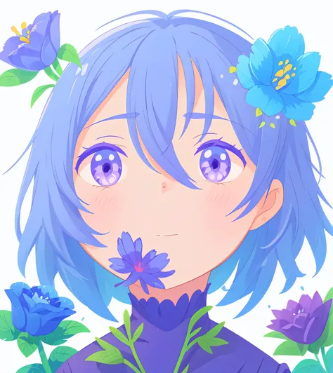 blue purple flower