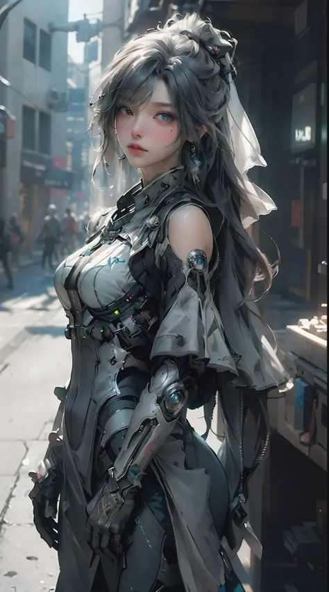 ((best quality)), ((masterpiece)), (detailed:1.4), 3d, image of a beautiful cyberpunk woman,human development report (high dynam...