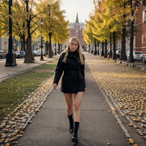 16+, blonde, moscow, walking, autumn, height 165, beautiful figure, real photo