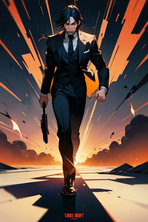 John Wick transformed into an animated masterpiece, inspired by Akira Toriyamas vibrant style. Filled with rich colors and dynamic perspectives, every scene exudes an 80s tone.

John Wick, the legendary bounty hunter, stands confidently with his signature ...