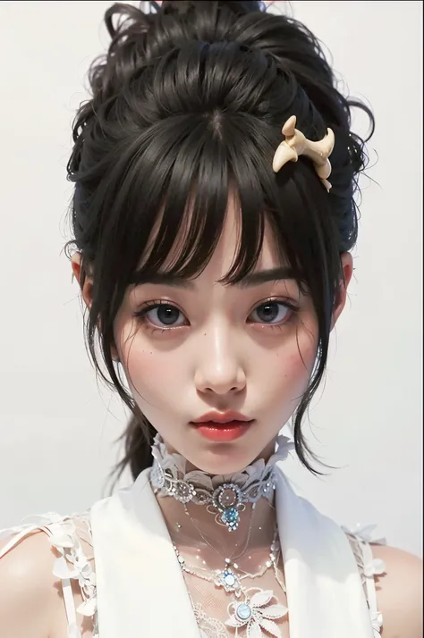 (8k, RAW photo, best quality, masterpiece:1.2), (realistic, photo-realistic:1.37),1girl,(Kpop idol), (aegyo sal:1),origen,china dress,cute, professional lighting, photon mapping, radiosity, physically-based rendering, dragon horns