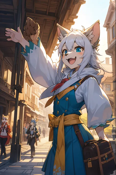 cover_page, super high resolution, detailed background, World Heritage Site, 6+boys, 6+girls, Happy, joyful, absurdres(Photos of solo travelers)(kemono, furry anthro),