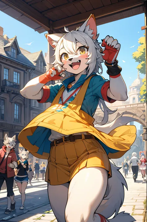 cover_page, super high resolution, detailed background, World Heritage Site, 6+boys, 6+girls, Happy, joyful, absurdres(Photos of solo travelers)(kemono, furry anthro),