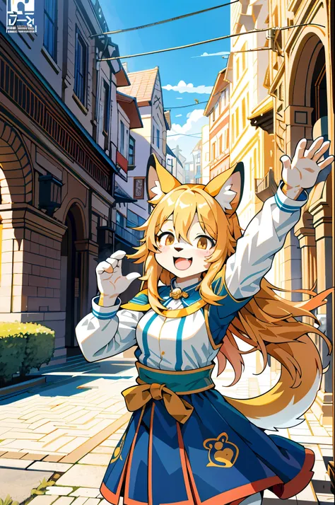 cover_page, super high resolution, detailed background, World Heritage Site, 6+boys, 6+girls, Happy, joyful, absurdres(Photos of solo travelers)(kemono, furry anthro),