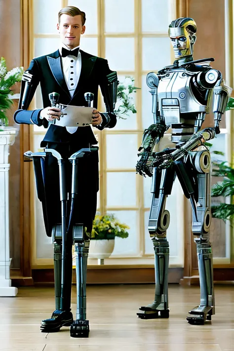 android, buttler, buttler android, butler android, no humans, robot, butler robot