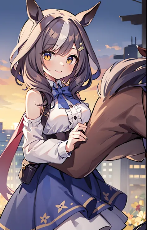 [[[​master piece]]],[[[Best Quality]]],[[[ultra-detailliert]]],extremely detailed CG unity 8k wallpaper,illustration,lens 135mm,masterpiece, best quality,portrait, adulty, under pants, 
matikane tannhauser (blue turbulence), 1girl, animal ears, horse ears,...