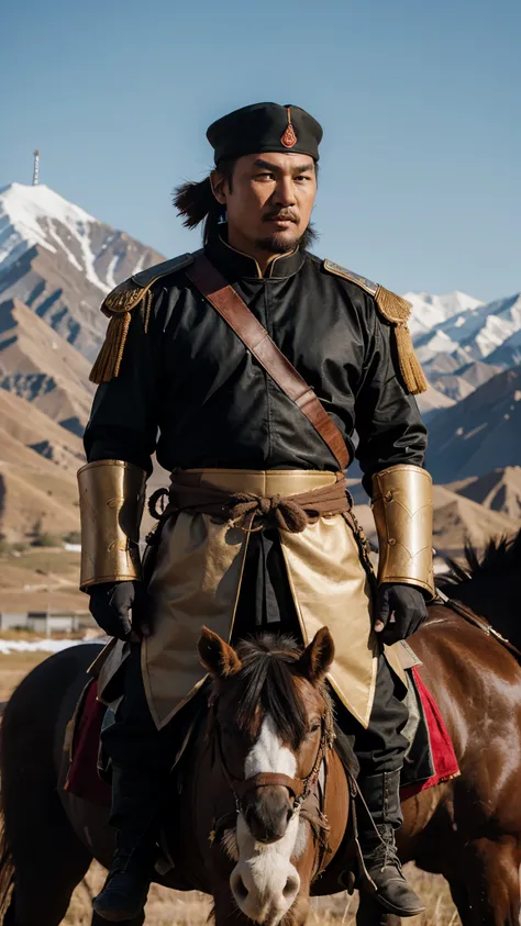 Highlighting Genghis Khans military strategies and conquests as he expands his empire across vast territories.