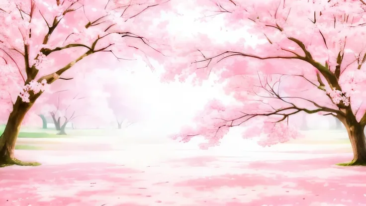 Cherry petals, no figures (best quality,4k,8k,highres,masterpiece:1.2),ultra-detailed,(realistic,photorealistic,photo-realistic:1.37),soft focus,dreamy atmosphere,color harmony,blossoming landscape,delicate flowers,subtle pink shades,natural lighting,seren...