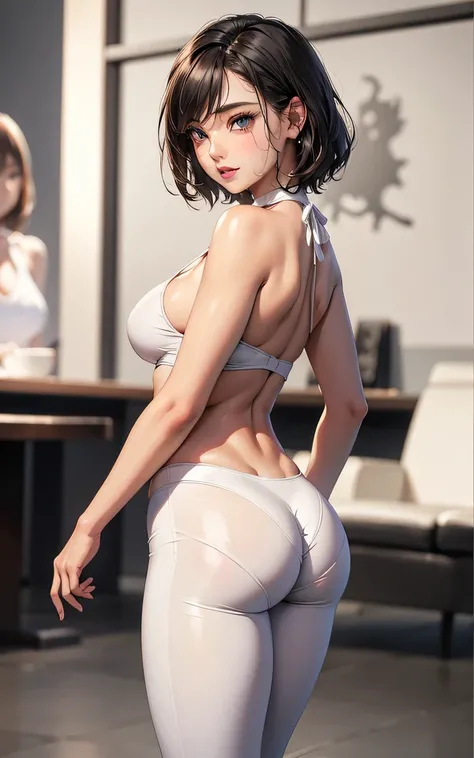 Bukkake on the ass、(absurderes:2.0、detailed hair, Realistic face, high detailed eyes, Realistic skin feeling ,high detailed eyes, Japanese woman, 29 years old ,highly detailed, realistic glistening skin、detailed background, realistic photo shot、Curve), pho...