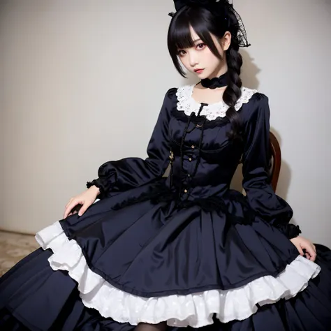 (masterpiece, best quality:1.2), 1girl, solo，lolita skirt