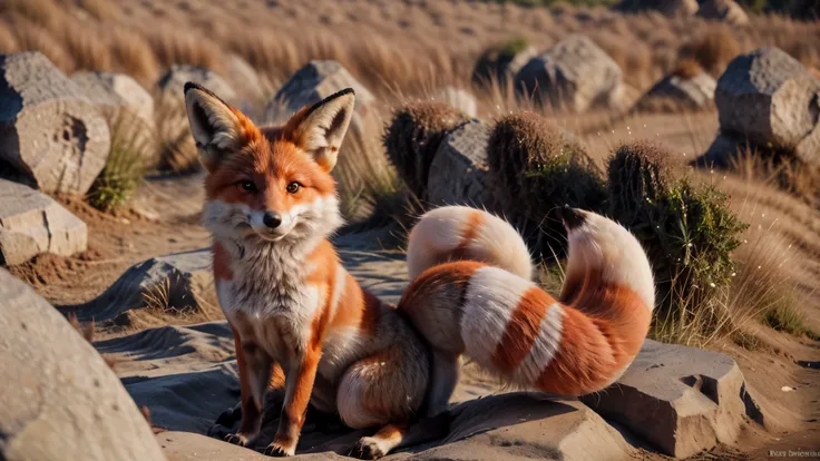 kitsune is a foxes with multiple tails