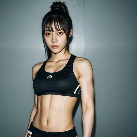 Japanese Female Mixed Martial Arts Black Sportswear Fighter