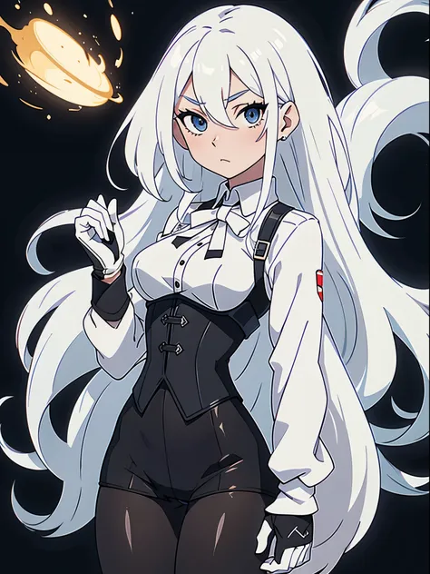 ((white hair)),(head and shoulders image),(super-long hair),(tights),sexy,a person,alone,((upper torso)),upper body,simple style...