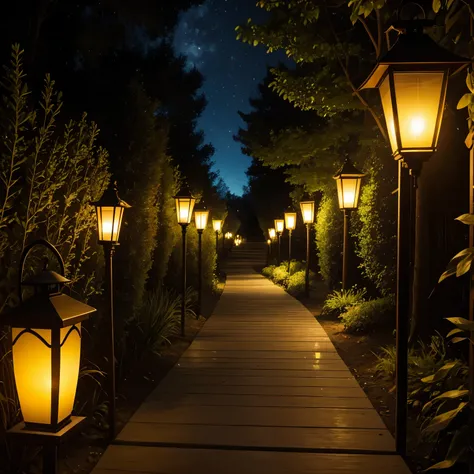 Lanterns glow, whispers flow, on the path where dreamers go