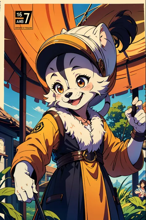 cover_page, super high resolution, detailed background, World Heritage Site, 6+boys, 6+girls, Happy, joyful, absurdres(Photos of solo travelers)(kemono, furry anthro),