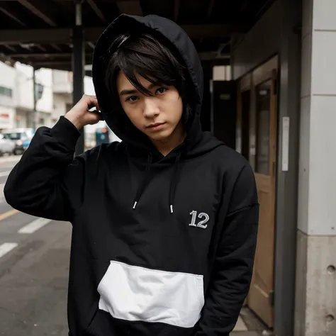 anime boy black hoodie 12 mei