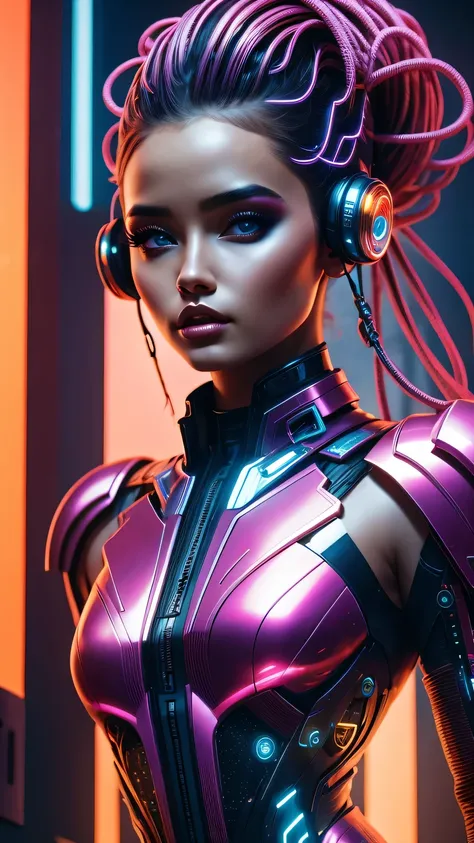 futuristic art girl