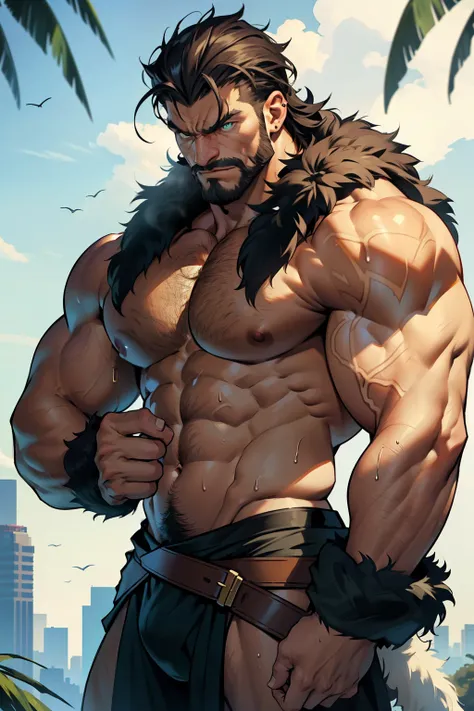 (Best Quality, 4k, 8K, high resolution, Masterpiece: 1.2), Kraven the Hunter, portrayed as a muscular giant, flexing his massive, bulging biceps, revealing defined veins and a firm, athletic build.

(Giant, Muscular Kraven, Flexing, Veiny biceps, Athletic ...