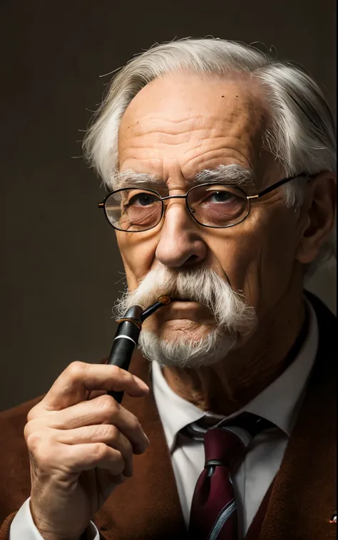 Old Man with a Pipe Masterpiece High Definition