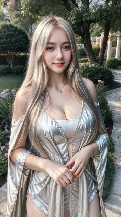 1 girl, beautiful, baby face, 20 years old, white skin, colossal chest, sleeveless, cleavage, she is princess of asgard cosplay ...