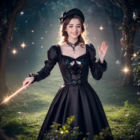 (best quality,4k,8k,highres,masterpiece:1.2),ultra-detailed,(realistic,photorealistic,photo-realistic:1.37),teenage boy magically transformed into a cute witch girl,girl with magical powers,cute and girly transformation,girl with magical abilities,anime st...