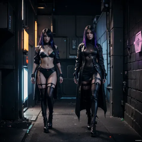 
a woman in a futuristic outfit standing in a dark alley, cyberpunk themed art, seductive cyberpunk dark fantasy, cyberpunk art, cyberpunk art style, cyberpunk dark fantasy art, cyberpunk 2 0 y. o model girl, cyberpunk beautiful girl, cyberpunk girl, cyber...