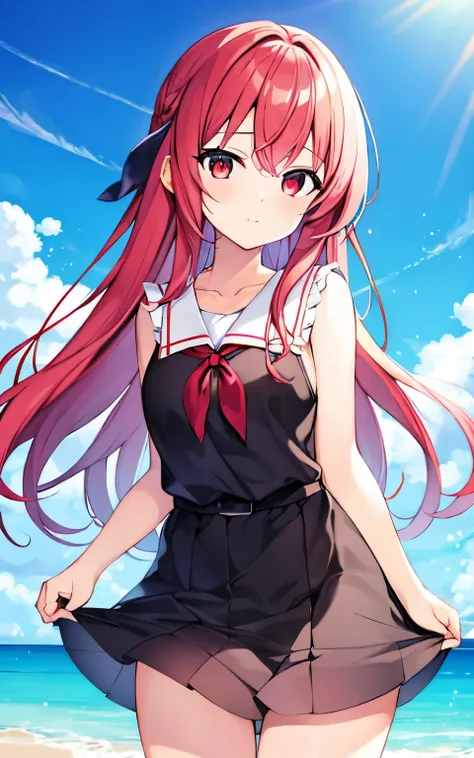 anime girl with red hair and red eyes, Best Anime 4K Kona-chan Wallpaper, anime wallpaper 4k, anime wallpaper 4k, Wallpaper Anime Blue Water, anime style 4k, anime art wallpaper 4k, anime art wallpaper 4k, Kantai Collection Style, 4k anime wallpaper,Anime ...