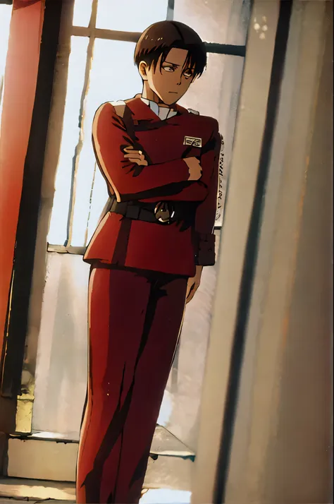 leviackerman\(1zgame\) red twokunf uniform