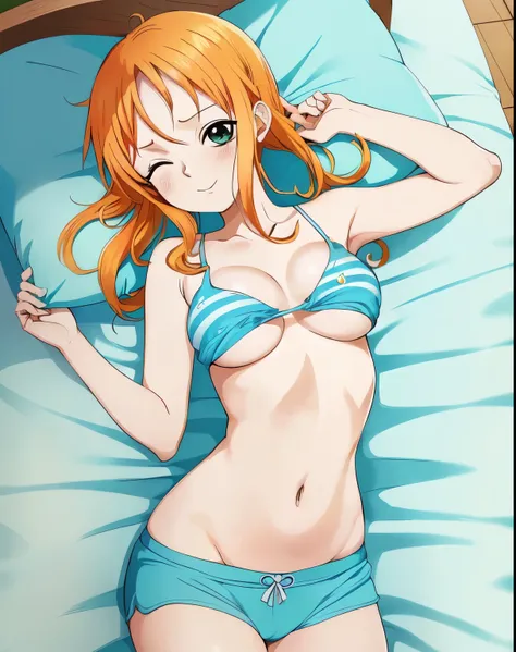 Nami de one piece) ( pelada na cama) (gemendo ) (com olho arregalado) (toda gozada) (com a bunda grande e brilhante) ( nami sem calcinha pelada ) (toda gozada na bunda) ( nami despida na cama ) (nami mostrando sua bunda pelada ) ( sem calcinha ) (Without b...