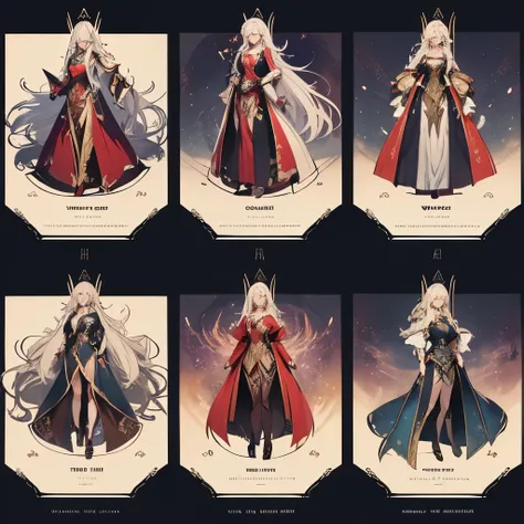 ((masterpiece, top quality)), Detailed face, Character Design Sheet， full body, lesbian, Full of details, several poses and expressions, very detailed, Depth, Many parts，Male Magician，fantasy style，surrounded by flames，incredibly beautiful，High balance, na...