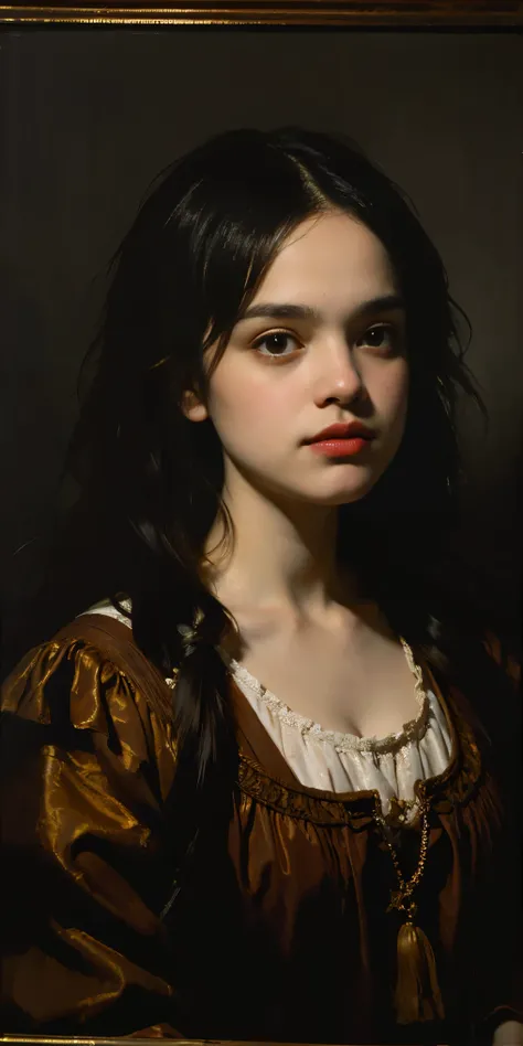  oil painting portrait of Norah Jones , bright background, heavy brushstrokes, moody, Rembrandt-style lighting, high contrast, vintage, 