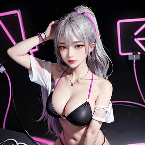 (masutepiece: 1.3), (Maximum resolution: 1.2), (Ultra HDTV: 1.2),  Ultra HDTV, (Detailed eyes and skin), (Detailed facial features), 8K resolution, sharp-focus: 1.2, Perfect Style, beatiful face, Precise, anatomically correct, Highly Detailed Facial and Sk...