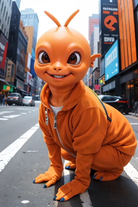 ORANGE ALIEN IN NEW YORK