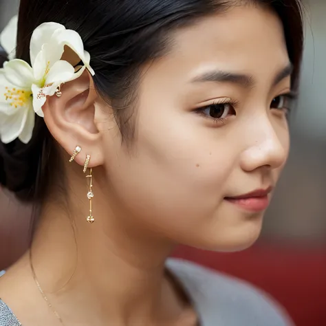 earlobe piercing