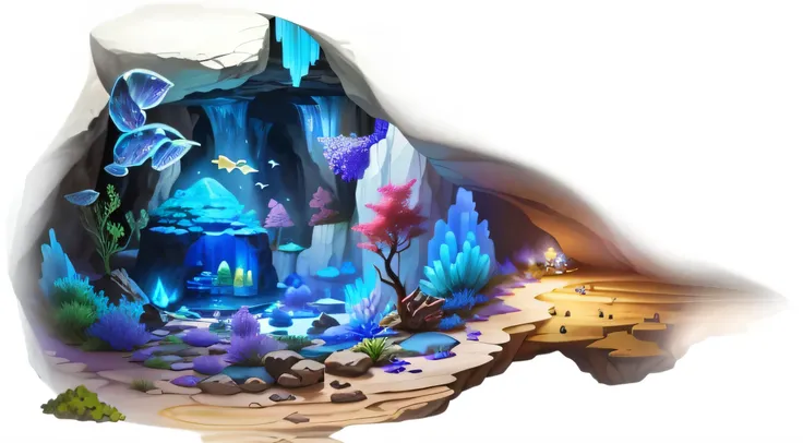 "(best quality,Super detailed,actual:1.37),Small aquarium with fish,Magically patterned glass container,purple ant,Conceptual artwork,Ant farm simulator,Wishing well in cave,artistic rendering,Orgy in a stone age cave,Ant&#39;s point of view,cave backgroun...