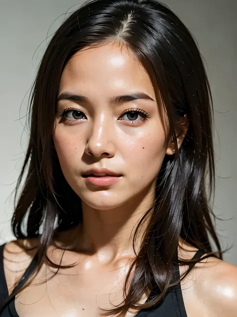 (close-up, editorial photograph of a 24 year old woman named Kimmie Miso), (highly detailed face:1.4) (smile:1.4) (background inside dark, moody, private study:1.3) , nikon d850, film stock photograph ,4 kodak portra 400 ,camera f1.6 lens ,rich colors ,hyp...