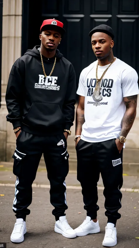 Black people dressed like UK rappers