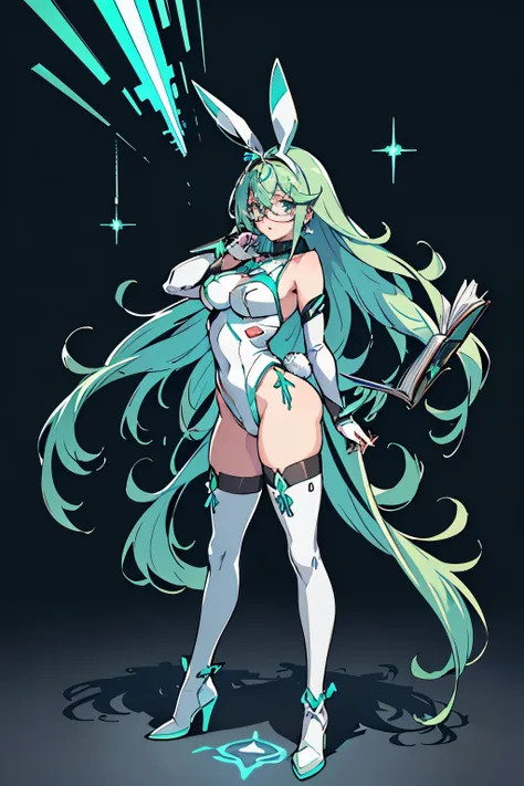 Anime, Girl, (((1girl))), (((Waifu, Xenoblade Chronicles 2, Pneuma Waifu))), (((Seafoam Green Hair, Long Hair))), ((Seafoam Green Eyes eyes:1.3, Upturned Eyes: 1, Perfect Eyes, Beautiful Detailed Eyes, Gradient eyes: 1, Finely Detailed Beautiful Eyes: 1, S...