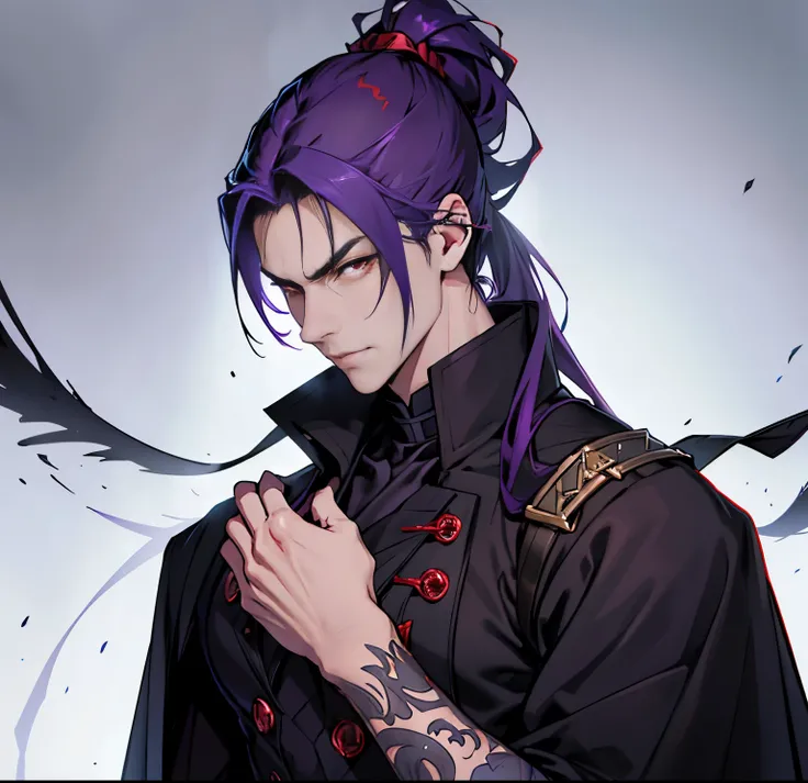 like all the demon prince, I am quite tall. I have Yelllow hair tied back in a ponytail, and red eyes with sharp silver pupils. I wear fine clothes, as befits a prince of Hell, though they are always black. My demeanor is haughty, arrogant, and superior to...