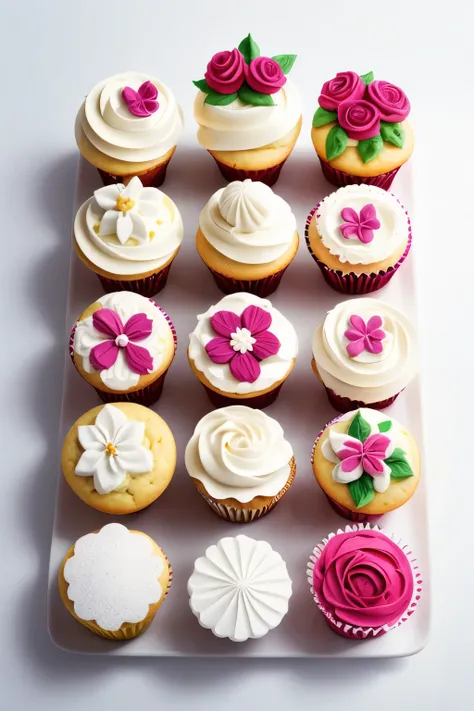 cupcakes in white background