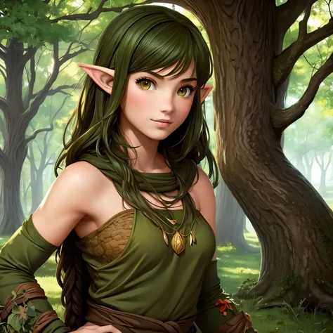 Druid Half-elf girl