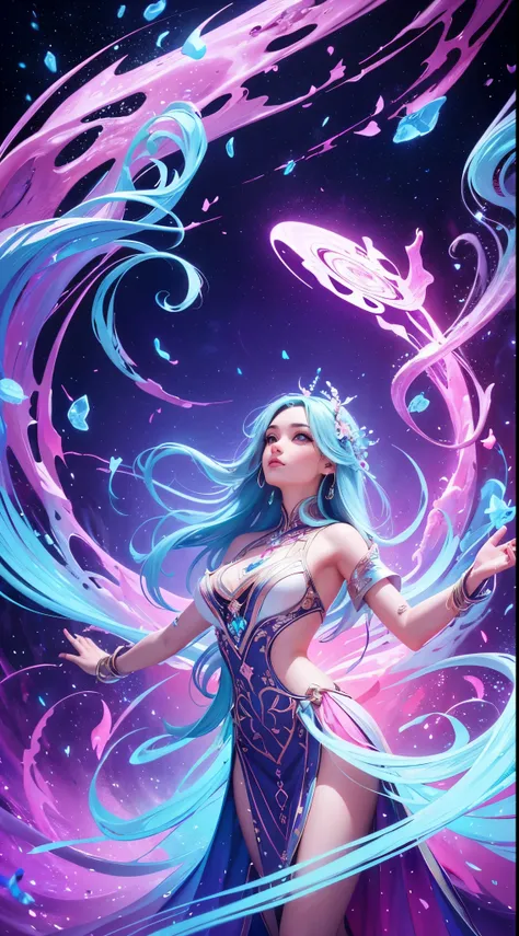 (highres:1.2),(best quality,4k,8k,highres,masterpiece:1.2),surreal,trippy,psychadelic,alien world,beautiful hippie woman,dress,ethereal landscape,colorful,otherworldly,abstract,extravagant,unique,eye-catching,vibrant colors,shimmering,glowing,transcendent,...