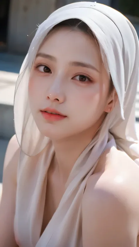 ((Best quality, 8k, Masterpiece :1.37)), (wear hijab girls), girls wear hijab, beautiful face, face bukkake, 18 years old girls, hair black, ultra detailed face, ultra detailed body, lips smile, Beautiful detailed eyes, eyes korean, detailed nose, Natural ...