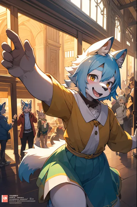 cover_page, super high resolution, detailed background, World Heritage Site, 6+boys, 6+girls, Happy, joyful, absurdres(Photos of solo travelers)(kemono, furry anthro),