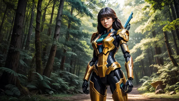 Masterpiece, Female Mecha Warrior in the forest